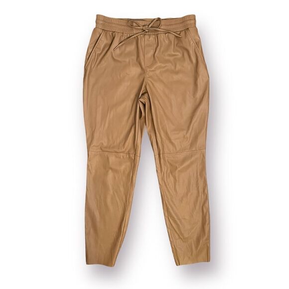 Cato Faux Leather Skinny Pants Leggings Ankle Length Cocoa Brown M - Picture 1 of 9